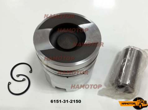 Поршни ДВС KOMATSU 6D125-1, S6D125. 6D125. (комплект) 6151-32-2110. 6152-32-2610. (ФК=66mm)  